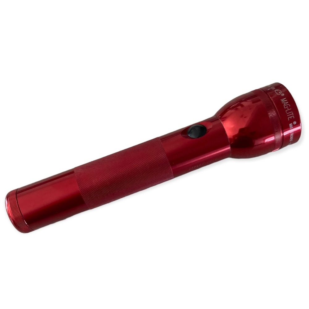 Mag-Lite Industrial Handheld Flashlight Red Aluminum